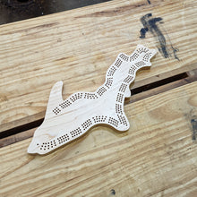 Load image into Gallery viewer, Michigan Upper Peninsula State MI Cribbage Board, Includes Pegs!
