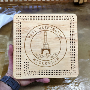 Customizable Cribbage Board Add Sports Team College Engraving, Includes Pegs!