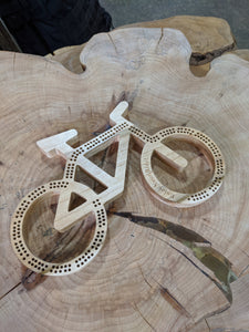 Customizable Bike Cribbage Cycling Bicycle - Pegs Included!