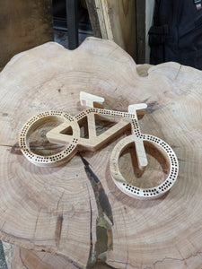 Customizable Bike Cribbage Cycling Bicycle - Pegs Included!