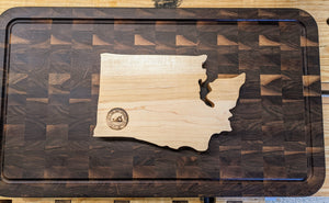 Washington State WA Travel Cribbage Board, Storage Inside!, Includes Cards and Pegs!