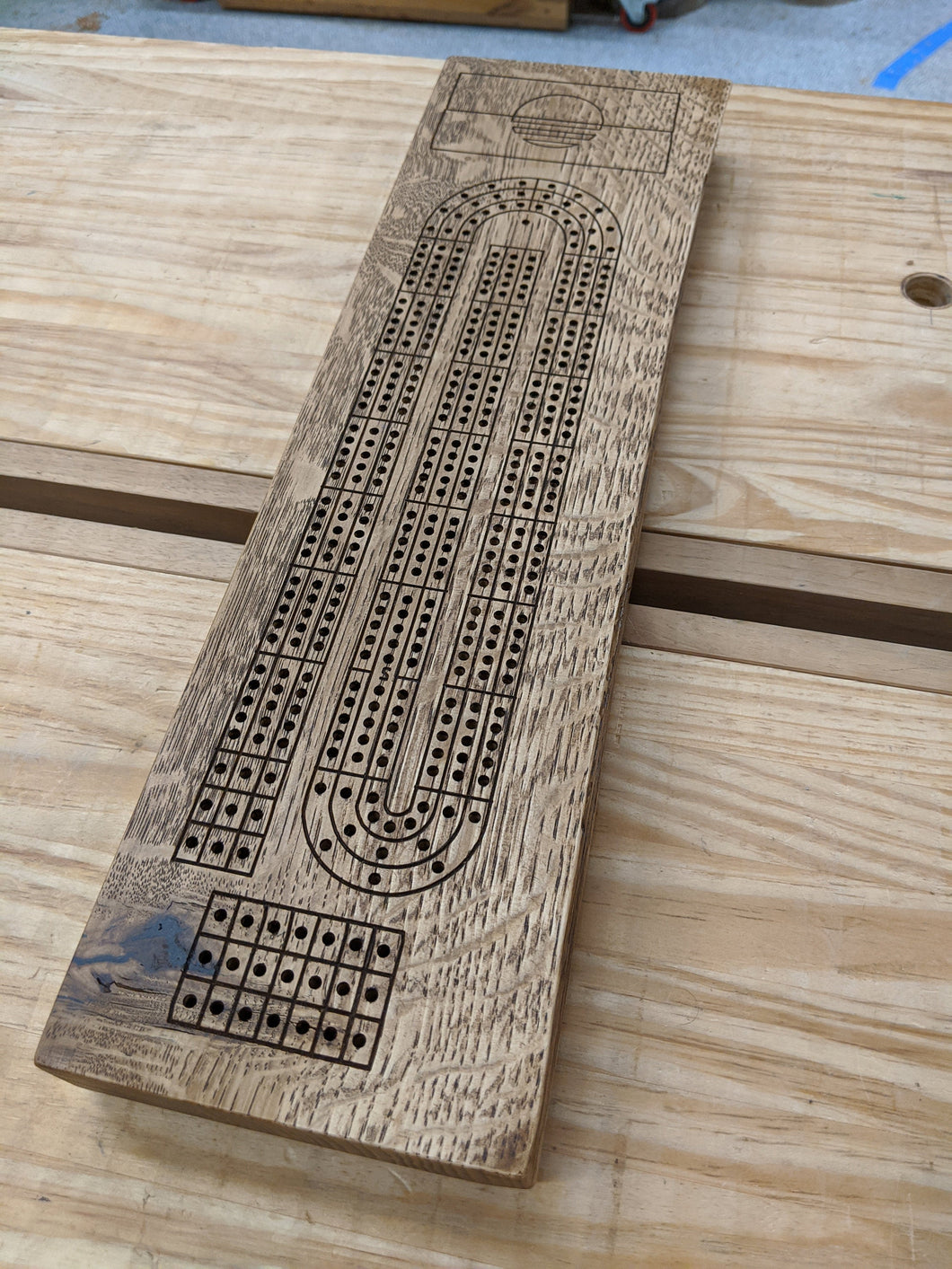 Customizable Live Edge Cribbage Board - Pegs Included!