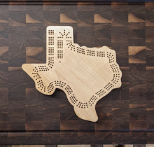 Load image into Gallery viewer, Texas State TX Travel Cribbage Board, Storage Inside!, Includes Cards and Pegs!