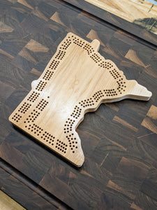 Minnesota State MN Cribbage Board, Includes Pegs!