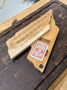 Tennessee State TN Travel Cribbage Board, Storage Inside!, Includes Cards and Pegs!