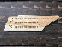 Load image into Gallery viewer, Tennessee State TN Travel Cribbage Board, Storage Inside!, Includes Cards and Pegs!