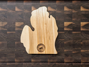 Michigan (Lower Peninsula) State MI Travel Cribbage Board, Storage Inside!, Includes Cards and Pegs!