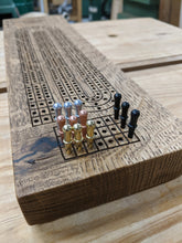 Load image into Gallery viewer, Customizable Live Edge Cribbage Board - Pegs Included!