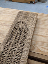 Load image into Gallery viewer, Customizable Live Edge Cribbage Board - Pegs Included!