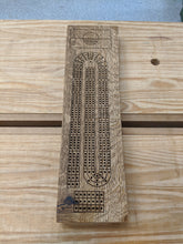 Load image into Gallery viewer, Customizable Live Edge Cribbage Board - Pegs Included!