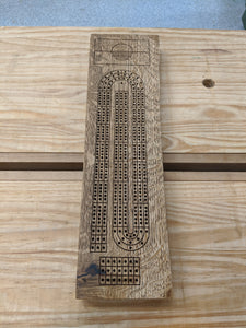 Customizable Live Edge Cribbage Board - Pegs Included!
