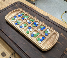 Load image into Gallery viewer, Mancala Board made from Urban Reclaimed Lumber, Stones Included, Customizable!