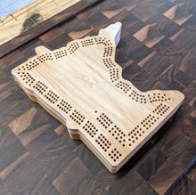 Load image into Gallery viewer, Minnesota State MN Travel Cribbage Board, Storage Inside!, Includes Cards and Pegs!