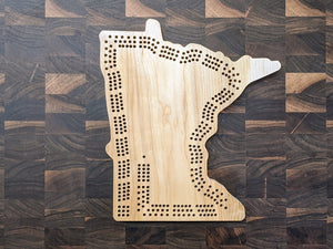 Minnesota State MN Cribbage Board, Includes Pegs!