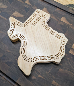 Texas State TX Cribbage Board, Includes Pegs!
