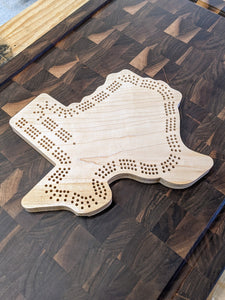 Texas State TX Cribbage Board, Includes Pegs!