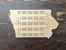 Load image into Gallery viewer, Iowa State IA Cribbage Board, Includes Pegs!