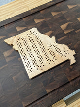 Load image into Gallery viewer, Missouri State MO Cribbage Board, Includes Pegs!