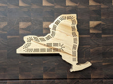 Load image into Gallery viewer, New York State NY Travel Cribbage Board, Storage Inside!, Includes Cards and Pegs!