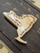 Load image into Gallery viewer, New York State NY Travel Cribbage Board, Storage Inside!, Includes Cards and Pegs!