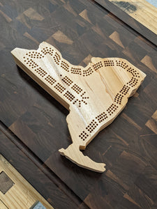 New York State NY Travel Cribbage Board, Storage Inside!, Includes Cards and Pegs!