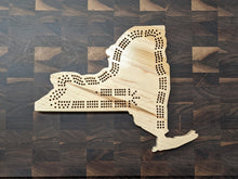 Load image into Gallery viewer, New York State NY Cribbage Board, Includes Pegs!