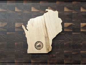 Wisconsin State WI Travel Cribbage Board, Storage Inside!, Includes Cards and Pegs!