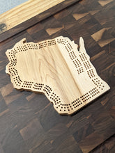 Load image into Gallery viewer, Wisconsin State WI Cribbage Board, Includes Pegs!