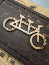 Load image into Gallery viewer, Customizable Tandem Bike Cribbage Cycling Bicycle - Pegs Included!