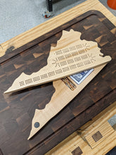 Load image into Gallery viewer, Virginia State VA Travel Cribbage Board, Storage Inside!, Includes Cards and Pegs!