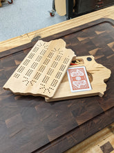 Load image into Gallery viewer, Iowa State IA Travel Cribbage Board, Storage Inside!, Includes Cards and Pegs!