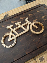 Load image into Gallery viewer, Customizable Tandem Bike Cribbage Cycling Bicycle - Pegs Included!