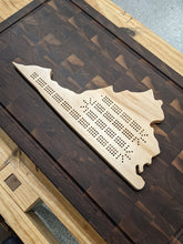Load image into Gallery viewer, Virginia State VA Cribbage Board, Includes Pegs!