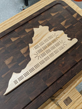 Load image into Gallery viewer, Virginia State VA Cribbage Board, Includes Pegs!