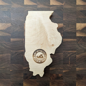 Illinois State IL Travel Euchre Score Keeping Board, Storage Inside! Includes Cards and Pegs!