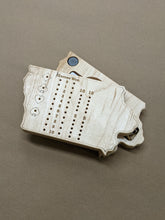 Load image into Gallery viewer, Iowa State IA Travel Euchre Score Keeping Board, Storage Inside! Includes Cards and Pegs!