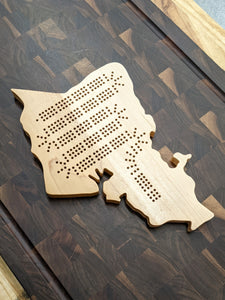 Oahu Island Hawaii HI Cribbage Board, Includes Pegs!