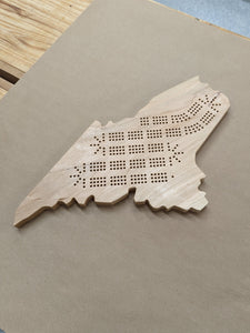 Maine State ME Cribbage Board, Includes Pegs!