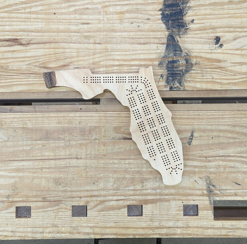 Florida State FL Cribbage Board, Includes Pegs!